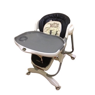 เก้าอี้ทานข้าวเด็กCHICCO POLLY HIGHCHAIR MAGIC LUXE - RATTANIA มือสองสภาพดีมาก .