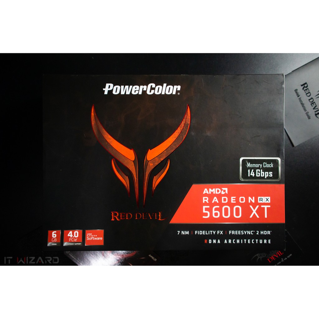 (มีของพร้อมส่ง ผ่อน0%) POWER COLOR RX 5600XT RED DEVIL OC มือสอง ...