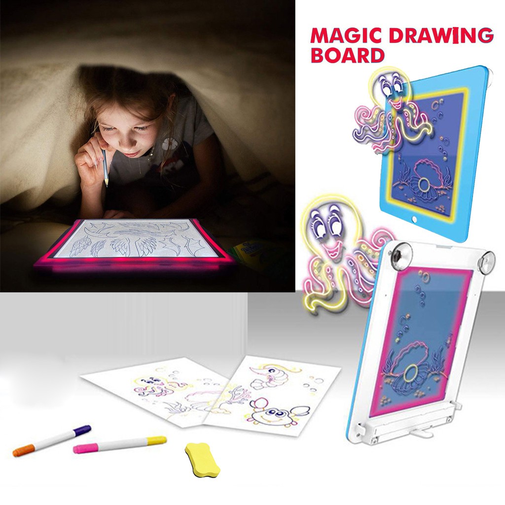 กระดาน Magic Board Light-up drawing pad