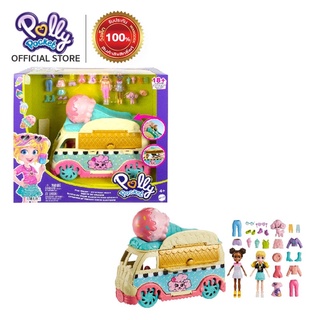 Polly Pocket Ice Cream Truck - พอลลี่ พ็อกเก็ต รถขายไอศครีม ชุดเซ็ทตุ๊กตา ตุ๊กตา (HHX77)