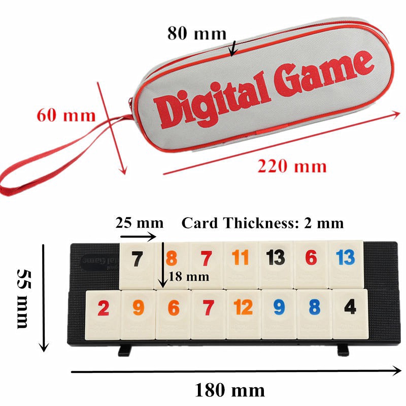 106 Tiles Family Traveling Portable Rummikub Israel Mahjong Digital Board Game ราคา ถูกที่สุด ดีลบีเคเค แกลเลอรีภาพที่ 5