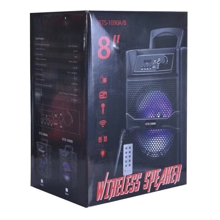 ที่หนึ่งแห่งพลังเสียง ลำโพงบลูทูธไร้สาย KTS-1090 ลำโพงพกพาคาราโอเกะ มีหูหิ้วพกพาสะดวก ให้คุณเพลิดเพลินไปกับเสียงเพลง