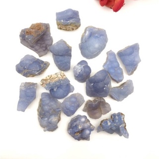 100% Natural Blue Chalcedony Raw / Top High Premium Grade Quality / Blue Lace Agate.