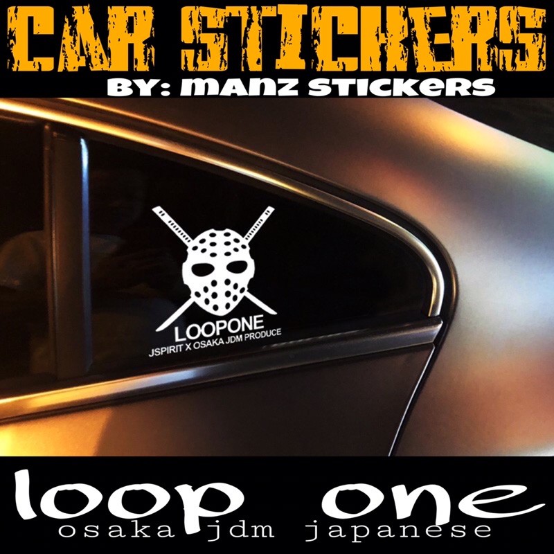 [24 ชั่วโมง SHIP] STIKER KERETA KANJO LOOP ONE OSAKA JDM JAPANESE / สติ๊กเกอร์รถยนต์ KANJO LOOP ONE 