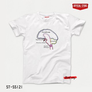 เสื้อสกรีน Street way ® เสื้อยืดลาย แนวสตรีท รุ่น ST-SS121 สมอง