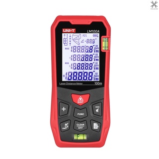 [toolhelper] เครื่องวัดระยะทางเลเซอร์ UNI-T LM100A 100 ม. พร้อมจอแสดงผล LCD 2 ระดับ