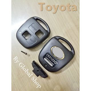 กรอบกุญแจ Toyota แบบ 2 ปุ่ม สามารถใช้ดอกเดิมได้ พร้อมโลโก้ โตโยต้า [ พร้อมส่ง ] 🔥โค้ด NEWFLIP0000 ลด 80 บาท🔥