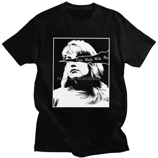 เสื้อยืดผ้าฝ้ายพิมพ์ลายแฟชั่น เสื้อยืด ผ้าฝ้าย แบบนิ่ม พิมพ์ลาย Laura Palmer Fire Walk With Me แฟชั่นสําหรับผู้ชาย