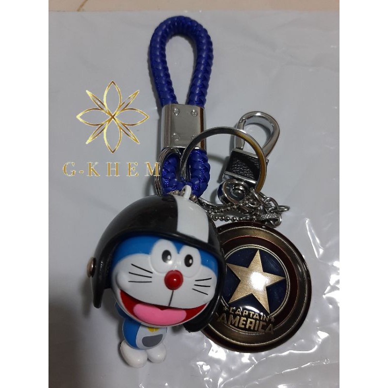 พวงกุญแจกัปตันโดเรม่อน  เหมาะสำหรับห้อยกระเป๋า ห้อยกุญแจบ้าน กุญแจรถยนต์   เป็นของขวัญของฝากในโอกาสต่างๆ - รูปที่ 3