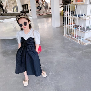 ❀Qinzi เสือดาว❀พร้อมส่ง ชุดเดรสกระโปรงพลีท จับจีบ เข้ากับทุกสี แฟชั่นฤดูร้อน สําหรับแม่ และลูก 22