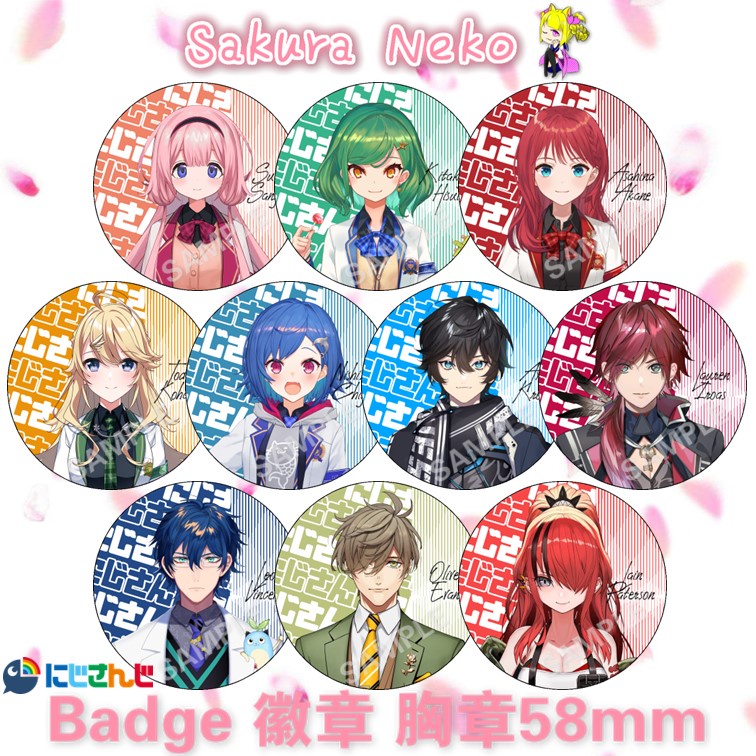 NIJISANJI JP 彩 he 2434 Neon Neon Video VTuber Selens Drama Club Selens Girls Academy Eden-gumi Anime
