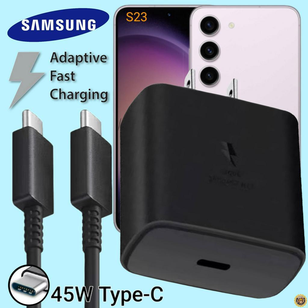 ที่ชาร์จ Samsung Galaxy S23 45W Type-C US ซัมซุงแท้  หัวชาร์จ สายชาร์จ Adaptive Fast Charging ชาร์จด่วนแบบพิเศษ