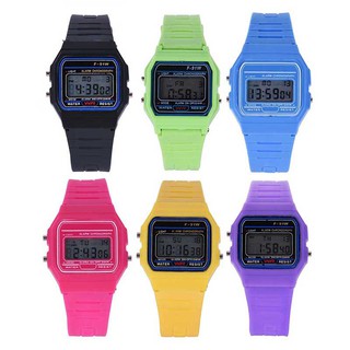 Candy Color LED Couple Sport Watch Hand Clock Waterproof Cartoon Boys Girls