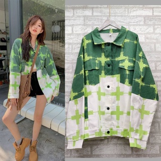 📌ทักก่อนสั่ง📌เสื้อคลุมแขนยาวคอปก oversize  อก50” wow