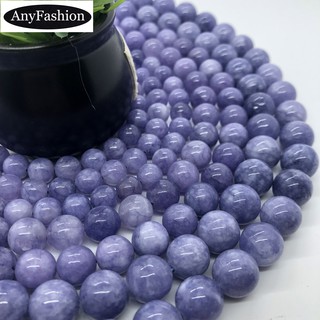 Purple Chalcedony Beads โมราสีม่วงลูกปัด 4-12 มิลลิเมตรรอบธรรมชาติหลวมหินลูกปัดอุปกรณ์ Diy