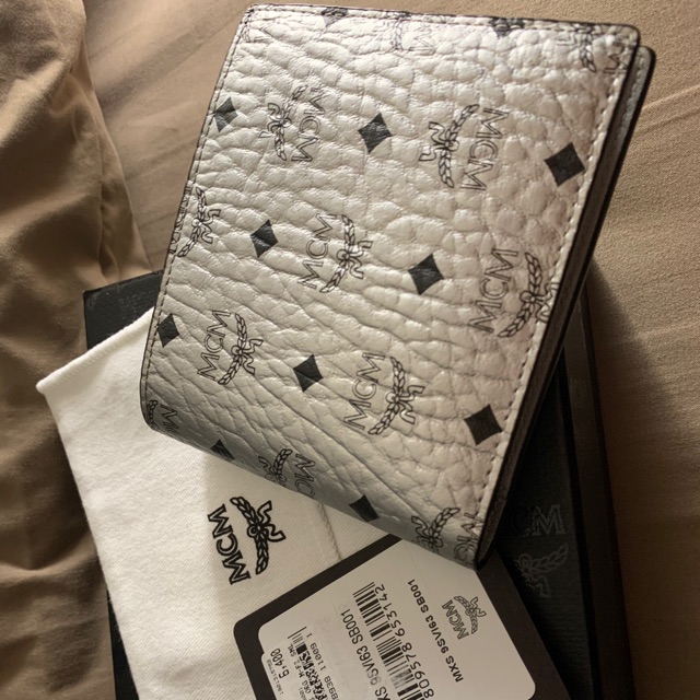 mcm wallet silver██████ 100%