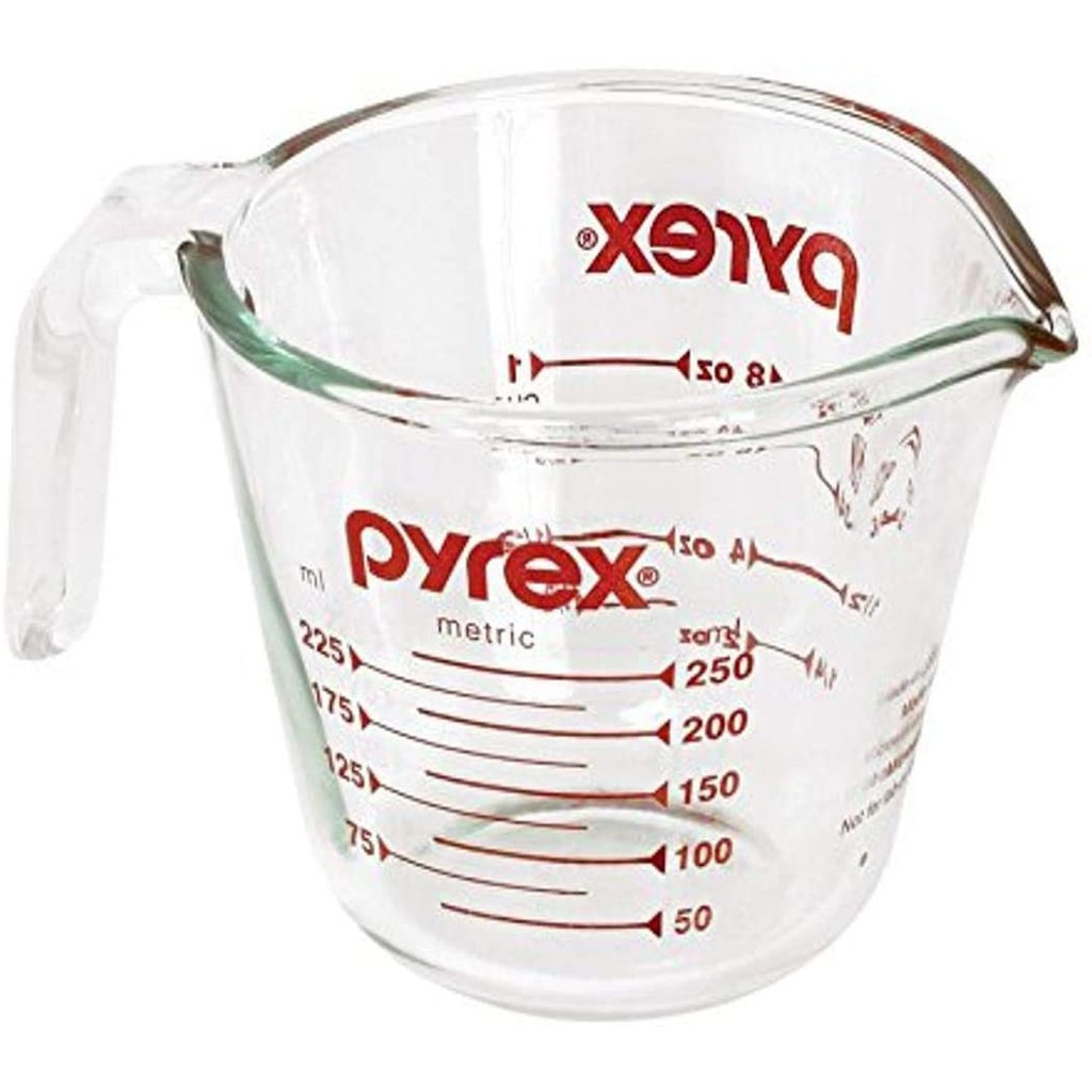 USA 8oz ถ้วยตวง Pyrex Mangkuk Penyukat Pyrex 250ml