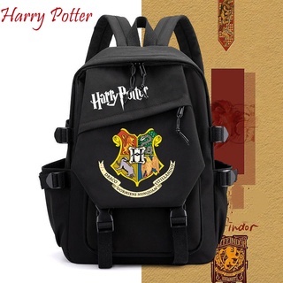 Harry Potter Hogwarts Witchcraft Student Backpack Casual Double Travel Backpack Gryffindor Slytherin