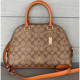 COACH KATY SATCHEL IN SIGNATURE CANVAS (COACH 2558)