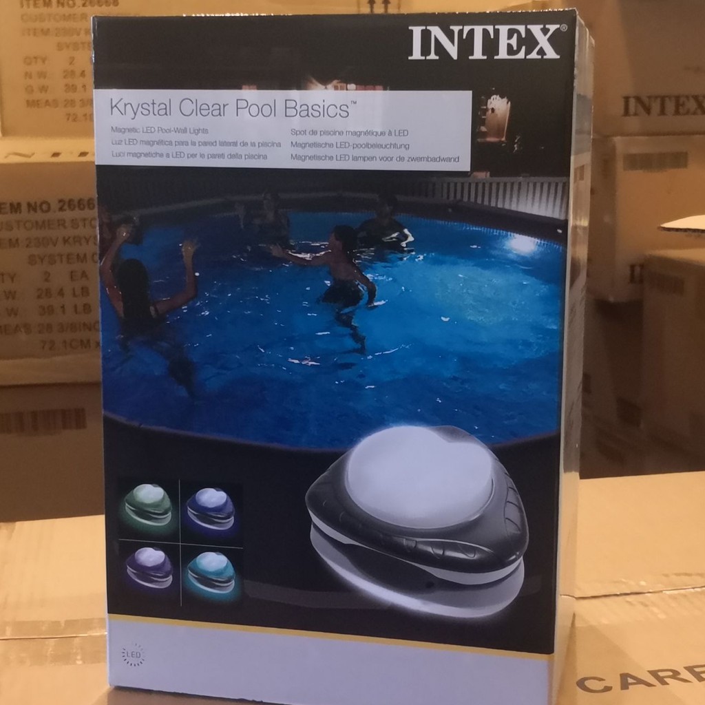 Intex 28698 LED Magnetic Pool ไฟสระว่ายน้ำแบบแม่เหล็ก เปลี่ยนสีได้