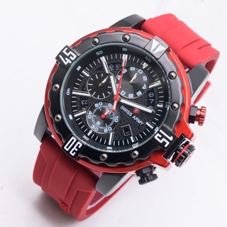 Sw1ss 4rmy Chrono And Active Date นาฬิกาข้อมือสปอร์ต สายยาง สําหรับผู้ชาย รุ่นใหม่ HB12