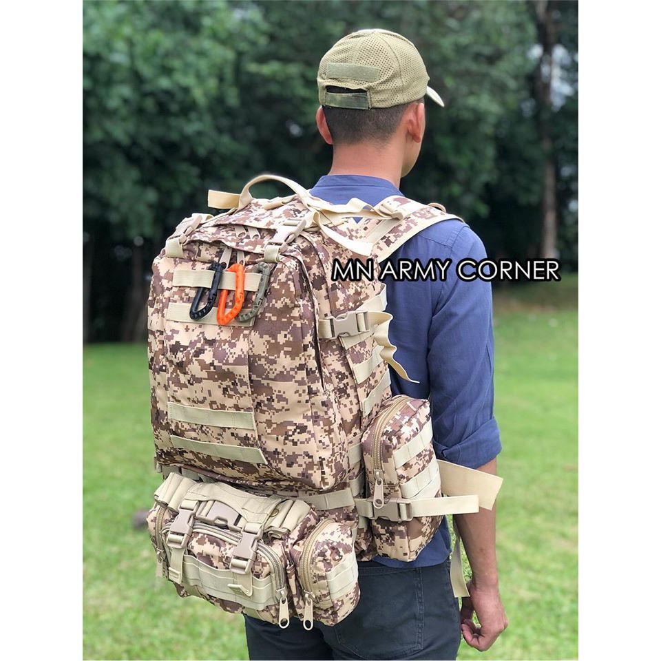 🔥กระเป๋าเป้ทหารรุ่นแม่ลูก 50L ของแท้!!! เนื้อผ้าแบบหนา ถ่ายจากสินค้าจริง สินค้าตรงตามรูปแน่นอน รับประกันครับ 🔥