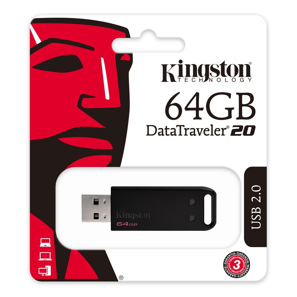 Kingston 64GB DataTraveler 20 USB 2.0 (DT20/64GB)