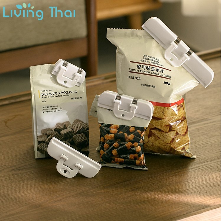 Living Thai ที่หนีบ คลิปหนีบปากถุงขนม ขนาดเล็ก กันความชื้น สําหรับถนอมอาหาร ขนมขบเคี้ยว