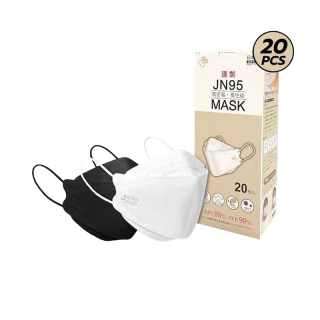 พร้อมส่ง JN95 MASK [แท้ 100%] JAPAN หน้ากากอนามัยญี่ปุ่น (20ชิ้น) ทรงแมสเกาหลี KF94/3D กันฝุ่นPM2.5 ไวรัส เชื้อโรค face