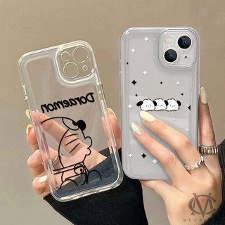 เคสโทรศัพท์มือถือ ซิลิโคนนิ่ม TPU ใส กันรอยเลนส์กล้อง ลายโดราเอมอน สําหรับ Samsung A10 A11 A12 M11 A52 A50 A03 A20 A30 A71 A31 A20S A10s A53 A72 A02 A73 A22 A33 A23 A13 A51 A32 M10S