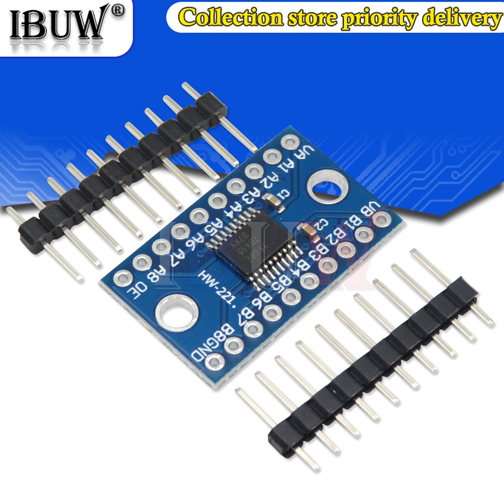 ตัวแปลงระดับลอจิก TXS0108E 8 ช่อง ความเร็วสูง 3.3V 5V สําหรับ Arduino Raspberry Pi 1 ชิ้น