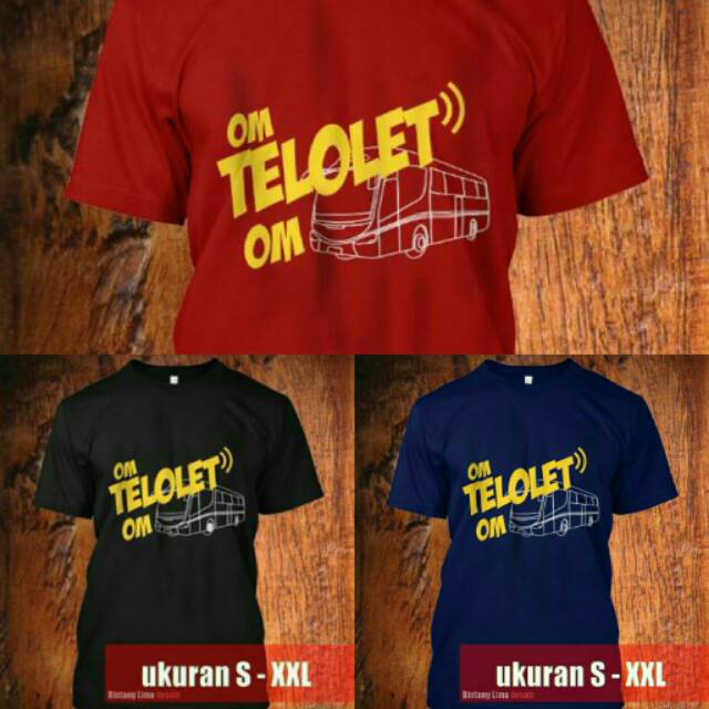 Again HOT Kaos Om Tellet Om Type B T Shirt Baju Distro