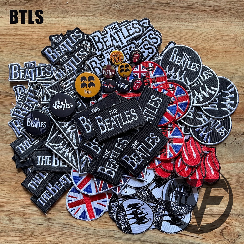 แพทช์สัญลักษณ์ปัก MOTIF BAND THE BEATLES ROLLING STONES อุปกรณ์เสริมเสริมสําหรับแจ็คเก็ต กระเป๋า sli
