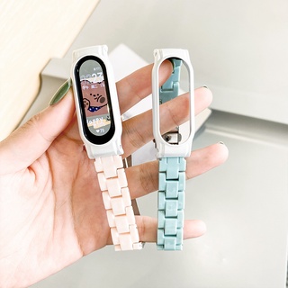 สายนาฬิกาข้อมือสมาร์ทสปอร์ต แบบใส สองสี สร้างสรรค์ แบบเปลี่ยน สําหรับ Xiaomi Mi Band 6 7 Xiaomi Band 4 5 3NFC