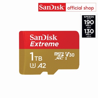 SanDisk EXTREME micro SDXC UHS-I A2 1TB (SDSQXAV-1T00-GN6MN) reads 190MB/s writes 130MB/s