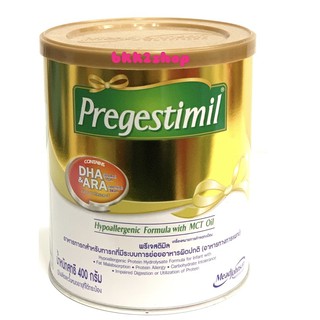 นมผง​ Pregestimil (พรีเจสติมิล)​ สูตรสำหรับทารกที่มีระบบการย่อยอาหารผิดปกติ ขนาด400 กรัม​