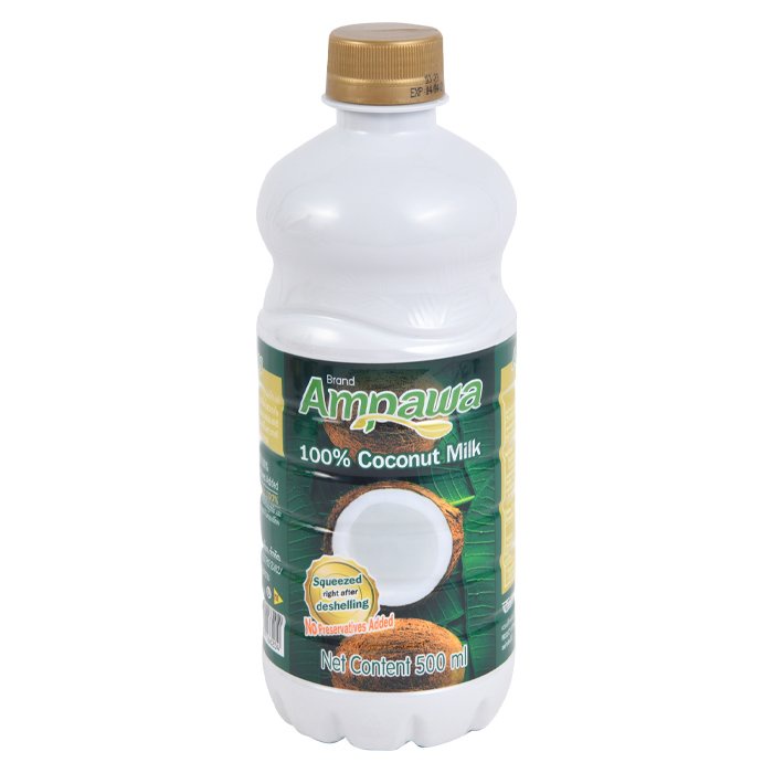 อัมพวา กะทิ 100% แบบขวด 500 มล.