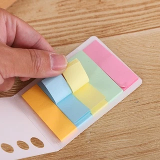 🌈กระดาษโน๊ตกาวในตัว Sticky Note กระดาษบันทึกข้อความแบบพับ 5แถวปกขาว✔️พร้อมส่ง กระดาษโน๊ต จดบันทึก