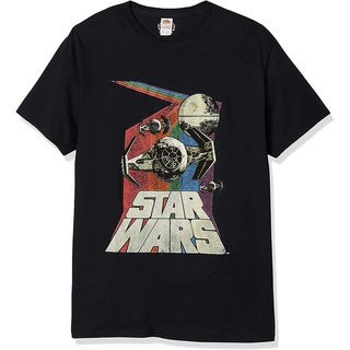 เสื้อยืดคอกลม100%cotton เสื้อยืดคอวีผู้ชาย Star Wars Mens Retro Graphic T-Shirt men เสื้อ ยืด ผู้ชาย คอกลม โอเวอร์ ไซส์