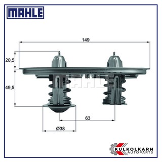 MAHLE วาล์วน้ำ SCANIA DC9 DC13 DC16 / P, G, R, T SERIES (TX 105)