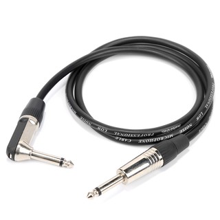 【1.5m/3m/5m/10m】6.35mm Jack To 6.35mm 1/4" Microphone Cable Guitar cord Mono angle head Audio Aux Cable Adapter Jack Audio Cable Double Guitar