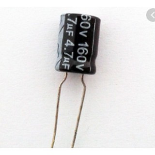 1 ชิ้น 5 x 11 มม. 160 V 4.7 uF Electrolytic Capacitor