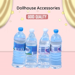 [SHKIb] 10pcs Mini Mineral Water Bottle 1:12 Dollhouse Miniature Accessory Drinking Toy DOM