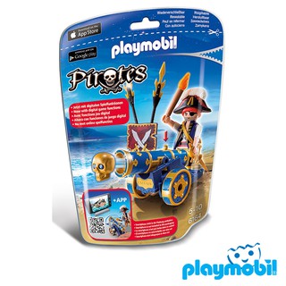 Playmobil 6164  Blue Interactive Cannon with Pirate แอ็คชั่นฟิกเกอร์  โจรสลัด โจรสลัดปืนใหญ่ฟ้า