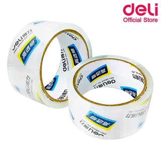 Deli 30201 Packing Tape เทปปิดกล่องสีใสแบบยาว 36 เมตร (แพ็ค 6 ชิ้น) เทปปิดกล่อง เทปใส เทปกาวOPP เทป2นิ้ว กล่องแพคของ