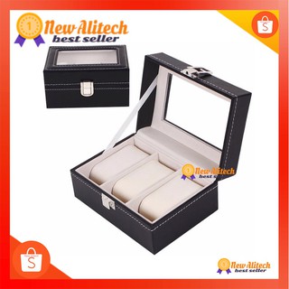 New Alitech C03 กล่องนาฬิกา3เรือน pu watch box