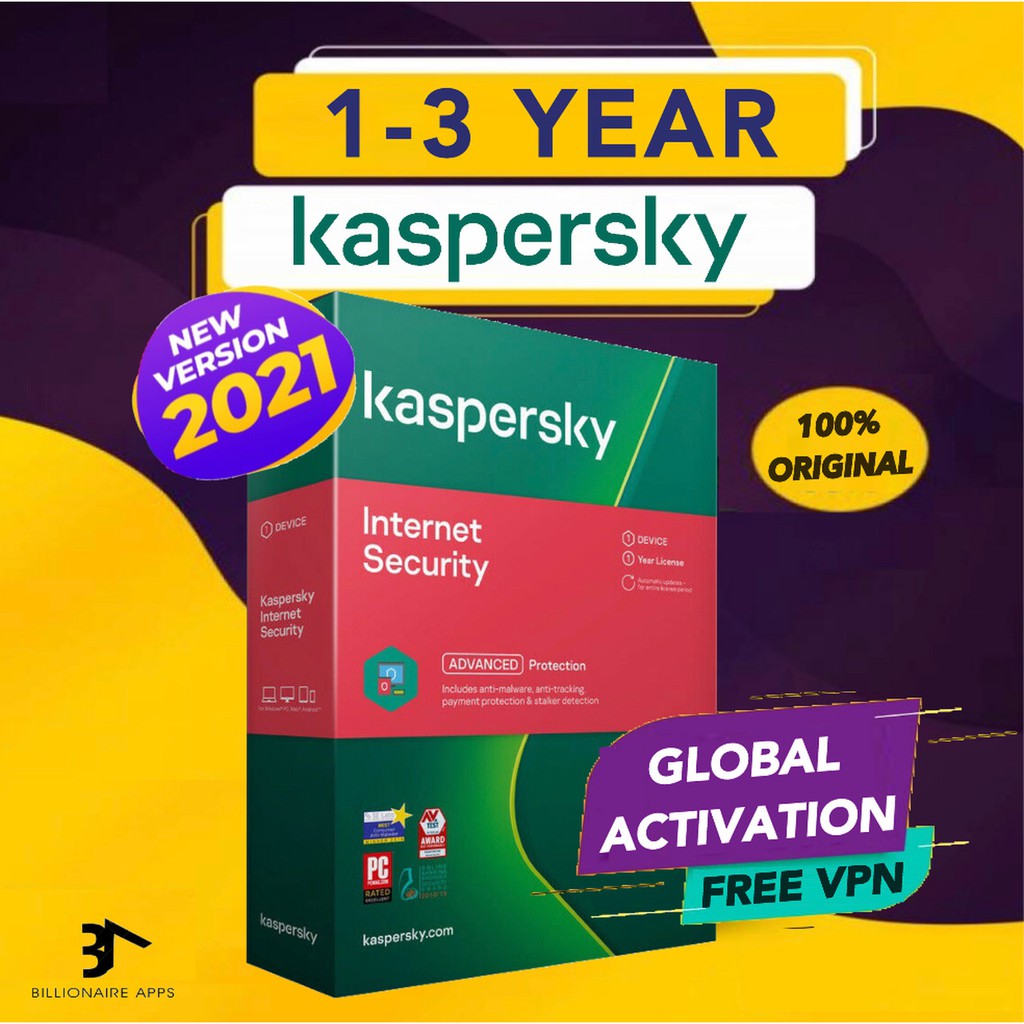 Kaspersky Internet Security 2021 - Original Antivirus ซอฟต์แวร์ป้องกันความปลอดภัย. 
