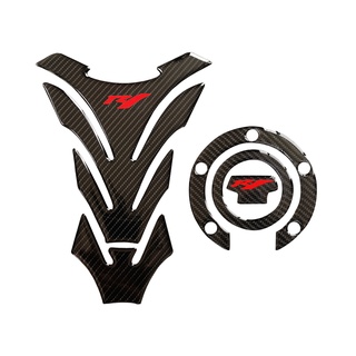 3D Carbon Fiber Motorcycle Fuel Tank Protection Pad Fuel Tank Cover Protection Sticker Suitable For YAMAHA YZFR1 R1