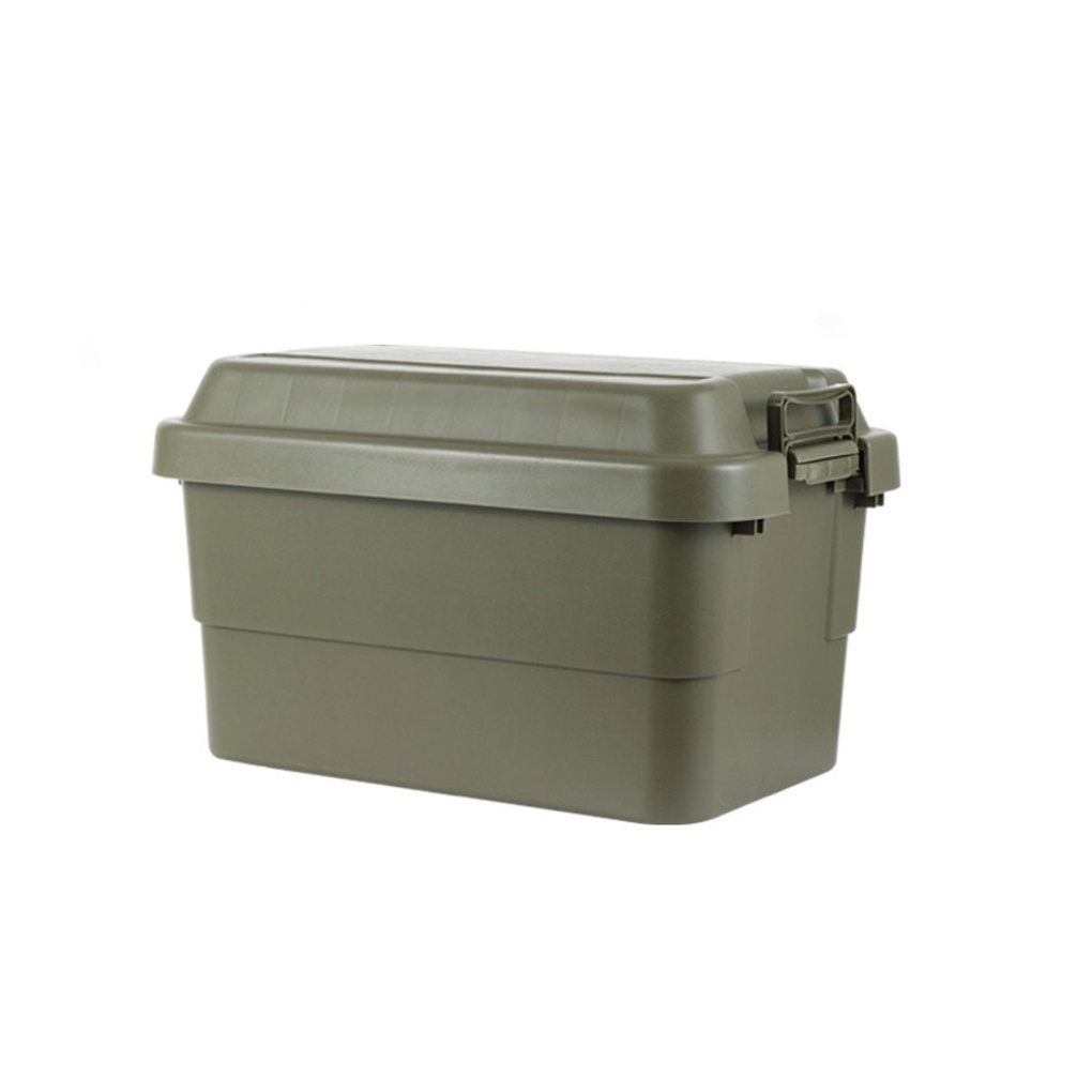 GlobalHouse GOME กล่องเก็บของพลาสติก 50L. รุ่น XHL-2020-1 ขนาด 31×51×36.5 ซม. สีเขียว สินค้าของแท้คุณภาพดี