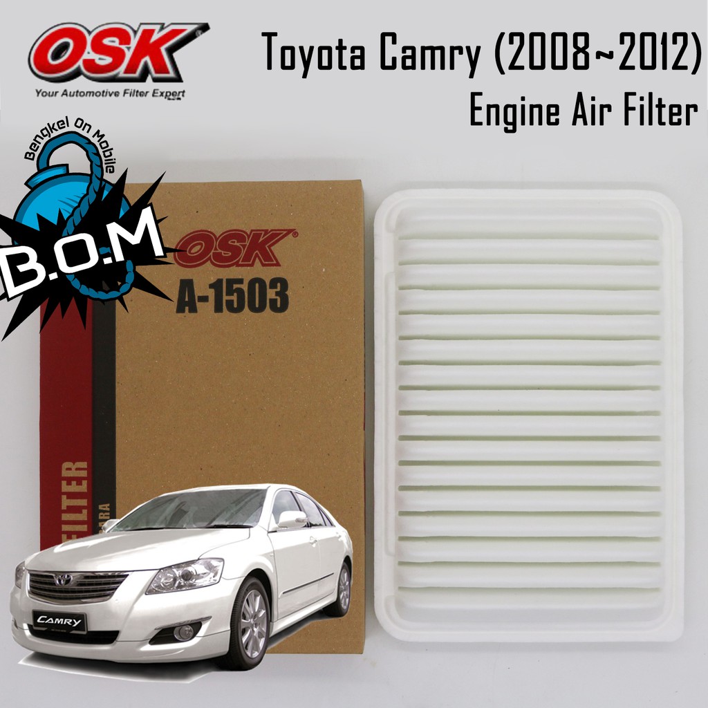 กรองอากาศ OSK, กรองแอร์เครื่องยนต์, Toyota Camry 2006~2011, Camry ACV40, ACV41
